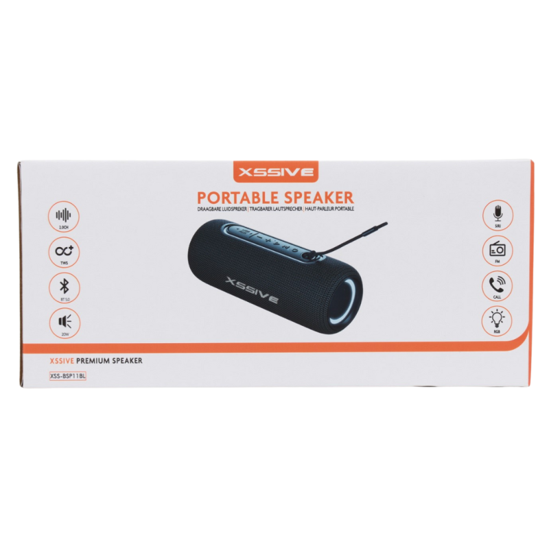 Enceinte Portable Bluetooth XSSIVE XSS-BSP11BL - Bleu Enceinte Portable Bluetooth XSSIVE XSS-BSP11BL - Bleu